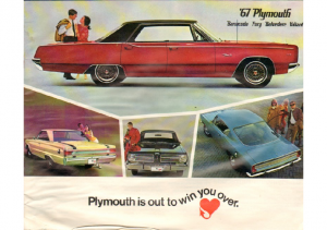1967 Plymouth Barracuda-Fury-Belvedere-Valiant